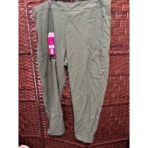 Scrubstar‎ 3XL/3XG Womens Olive Green Seasonal Slim Flat Front Waist Pants